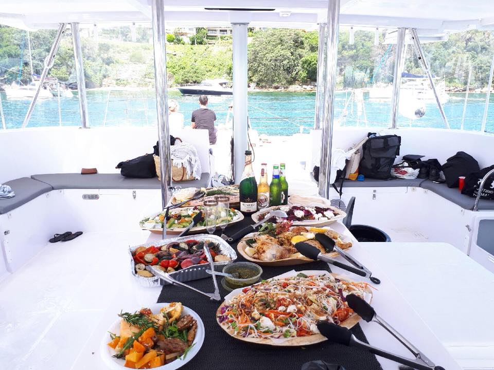 Champagne sailing buffet